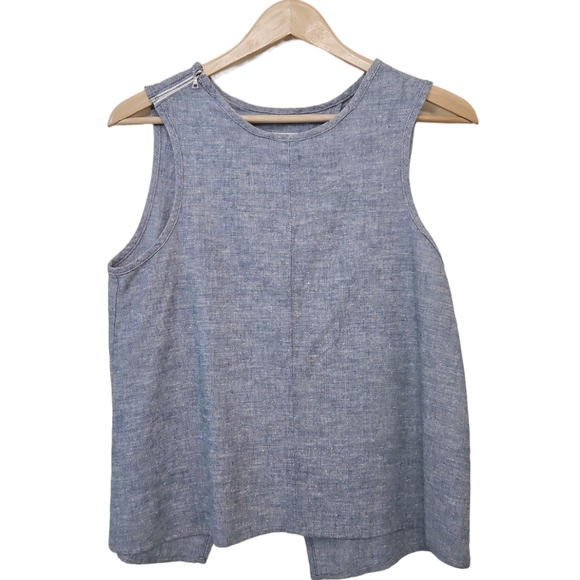 Rag & Bone Cotton Tank With Zipper Size Small - Picture 3 of 9